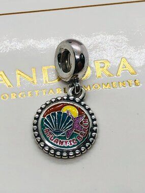 Pandora Atlantic Beach Exclusive Dangle charm S925 Silver with box